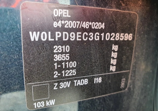 Opel Zafira cena 56999 przebieg: 77671, rok produkcji 2015 z Radzyń Podlaski małe 781